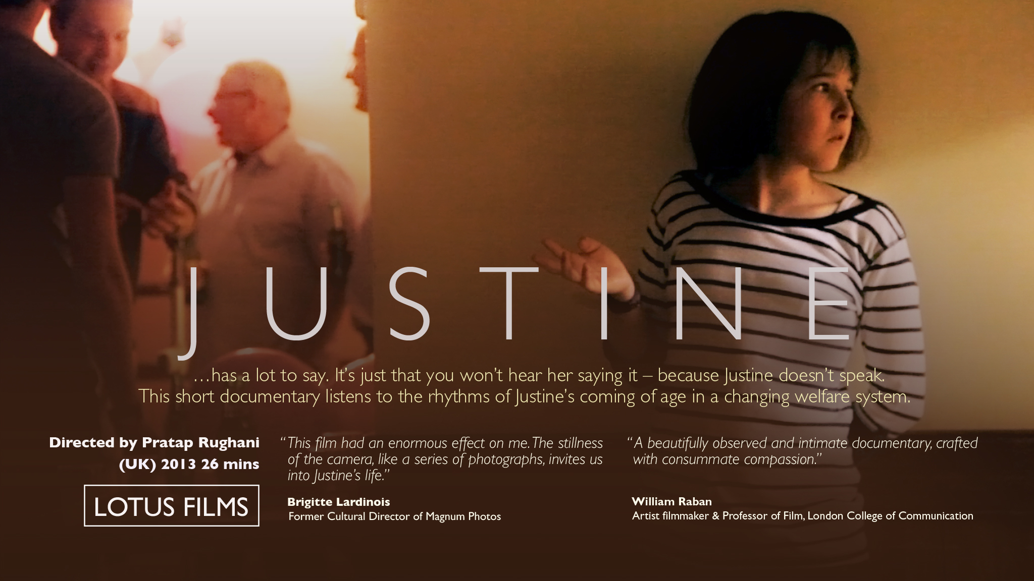 “Justine” to screen at the World Documentary Film & TV Conference 2014